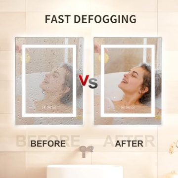 Habison Bathroom Mirror with LED Lights and Bluetooth