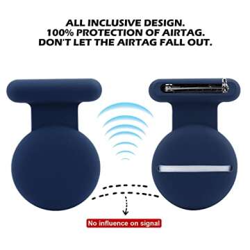 Airtag Hidden GPS Tracker,Airtag for Kids,Elderly,Pet,Clothing (Pro-Navy Blue&Blue)