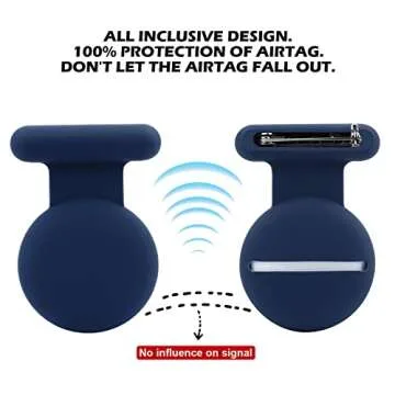 Airtag Hidden GPS Tracker,Airtag for Kids,Elderly,Pet,Clothing (Pro-Navy Blue&Blue)