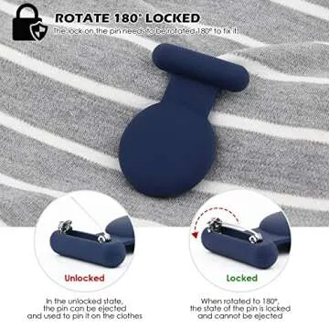 Airtag Hidden GPS Tracker,Airtag for Kids,Elderly,Pet,Clothing (Pro-Navy Blue&Blue)