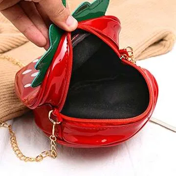 Charming JienClound Strawberry Purse for Stylish Girls