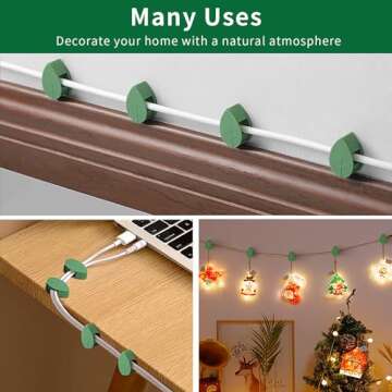Invisible Plant Clips for Wall Support and Organization
