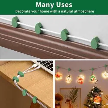 Invisible Plant Clips for Wall Support and Organization