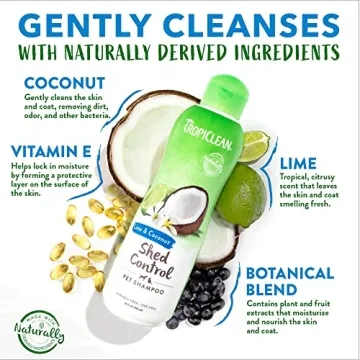 TropiClean 2-in-1 Papaya & Coconut Shampoo for Pets