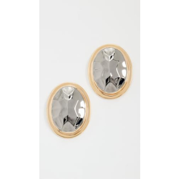 Shop Beautiful DEMARSON Women's Jelena Earrings in Gold/Gunmetal