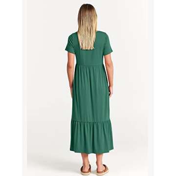 Trendy ANRABESS Women Summer Flowy Maxi Dress