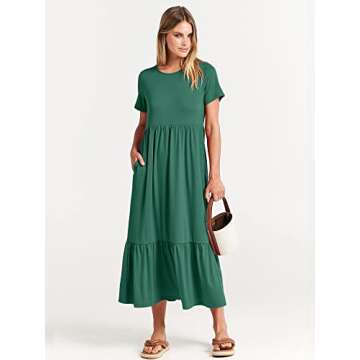 Trendy ANRABESS Women Summer Flowy Maxi Dress