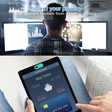 Webcam Camera Cover Slide, Webcam Cover for Laptop 0.028-Inch Ultra-Thin Webcam Cover Blocker, Protect Your Privacy and Security (Pink - 3 Pack)