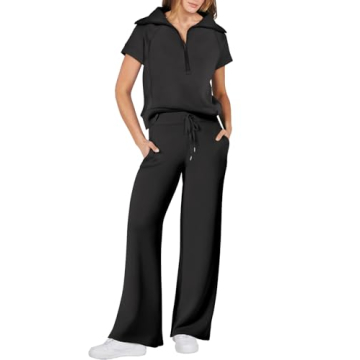 ANRABESS Women's Stylish Summer Sweatsuit Set