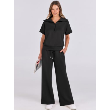 ANRABESS Women's Stylish Summer Sweatsuit Set