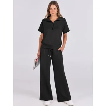 ANRABESS Women's Stylish Summer Sweatsuit Set