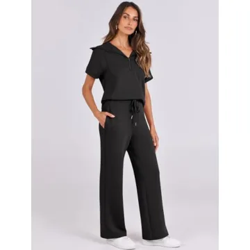 ANRABESS Women's Stylish Summer Sweatsuit Set