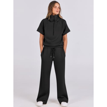 ANRABESS Women's Stylish Summer Sweatsuit Set