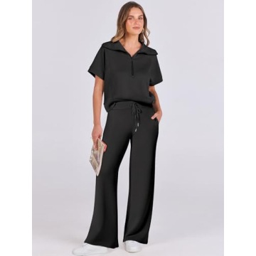 ANRABESS Women's Stylish Summer Sweatsuit Set