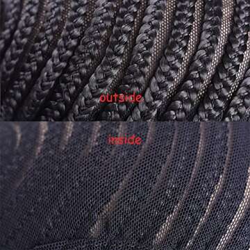 Refined Braided Wig Caps Crotchet Cornrows Cap For Easier Sew In Caps for Making Wig Glueless Hair Net Liner Crochet Wig Caps(Cornrows Caps 1pcs)