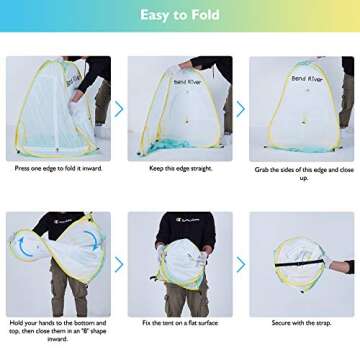 Bend River Pop Up Baby Beach Tent, UPF 50+ Sun Shelter with Pool, Portable Mosquito Net for Infant