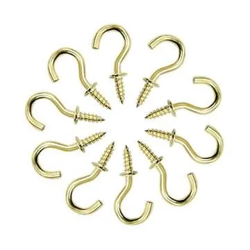 Biaungdo 100 Pcs Ceiling Cup Hooks - Versatile & Durable