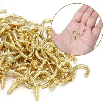 Biaungdo 100 Pcs Ceiling Cup Hooks - Versatile & Durable
