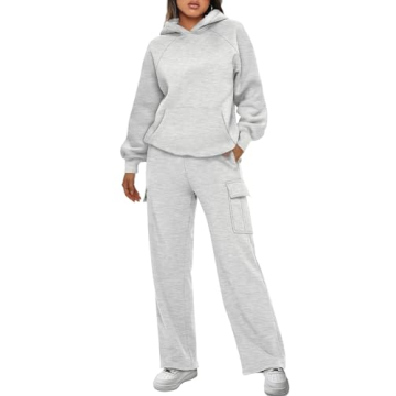 AUTMET Women's Oversized Winter Loungewear Set for Comfort