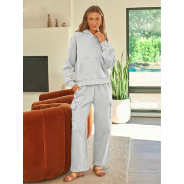 AUTMET Women's Oversized Winter Loungewear Set for Comfort