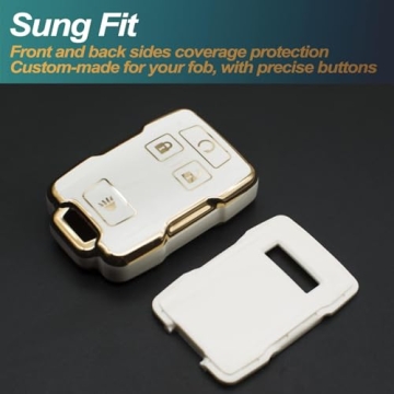 FEYOUN Key Fob Cover for Chevy GMC Stylish Protection