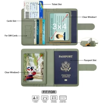 Cnycmy Passport Holder with Airtag for Secure Travel