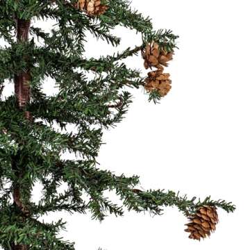 Vickerman 36" Caramel Pine Artificial Christmas Tree Unlit- Featuring 995 PVC Tips - Pine Cone Accen...