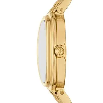 Tory Burch Women's Oval Gold-Tone Stainless Steel Bracelet Watch (Model: TBW6032)