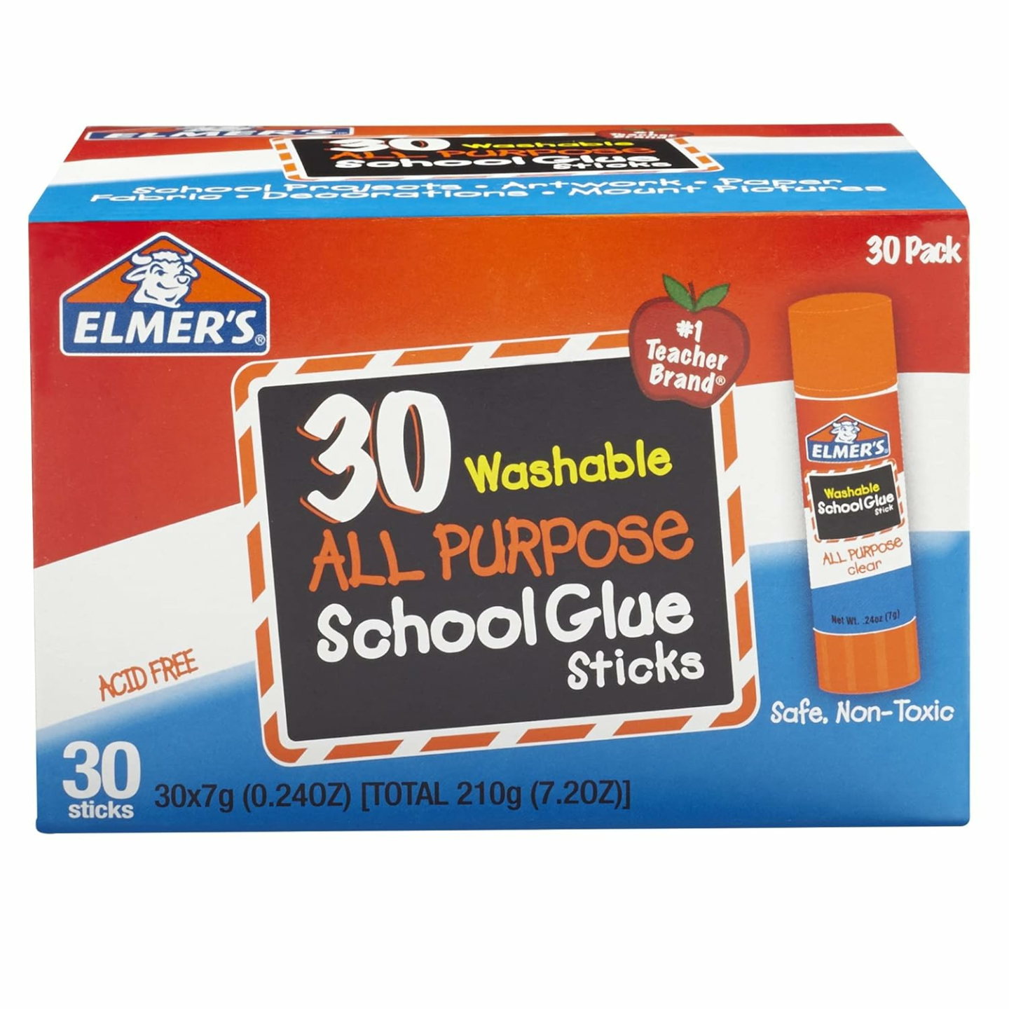Elmer's Washable Non-Toxic Glue Sticks for Kids