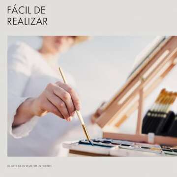 ARTIFY 18 Piece Paint Brush Set - 15 Acrylic Brushes, Palette Knife & Sponges