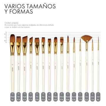 ARTIFY 18 Piece Paint Brush Set for Artists