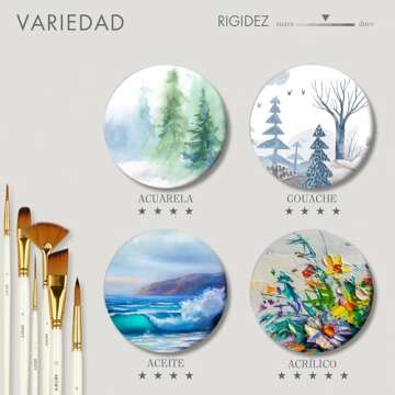 ARTIFY 18 Piece Paint Brush Set for Artists