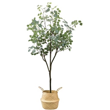 Realistic 6ft Artificial Eucalyptus Tree Indoor Decor