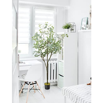 Realistic 6ft Artificial Eucalyptus Tree Indoor Decor