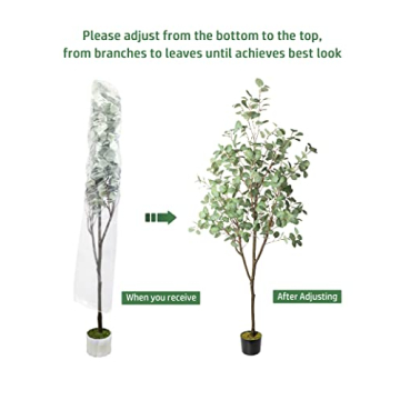 Realistic 6ft Artificial Eucalyptus Tree Indoor Decor
