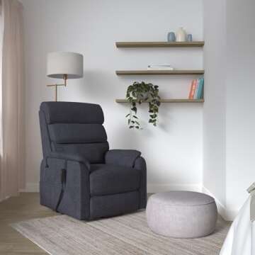 Irene House 9188 Medium Dual Motor Lay Flat Recliner Lift Chair Recliners for Elderly Infinite Posit...