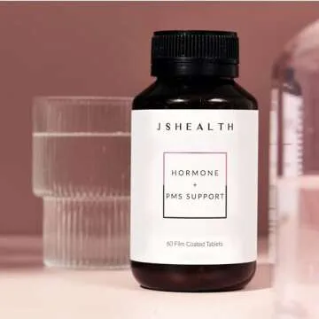 JSHealth Vitamins Hormone Balance for Women and PMS Support Supplement - Premenstrual Symptom Relief with Vitamins B3, B6 & Magnesium (60)