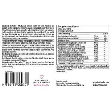 JSHealth Vitamins Hormone Balance for Women and PMS Support Supplement - Premenstrual Symptom Relief with Vitamins B3, B6 & Magnesium (60)