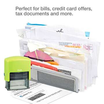 Guard Your ID Large Stamp Identity Theft Prevention Security Stamp White (37260)