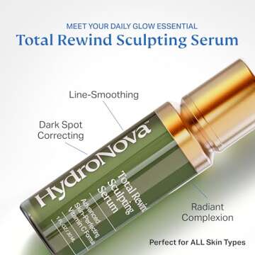 HYDRONOVA Total Rewind Sculpting Serum: Brightening & Anti-Aging Formula