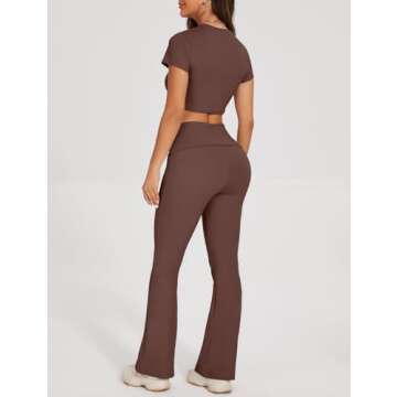 SEASUM Women's Y2K Casual Workout Set - Stylish Comfort