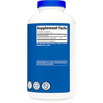 Nutricost Micronized Creatine Monohydrate 3,000mg 500 Capsules, 125 Servings, 750mg of Creatine Monohydrate Per Capsule