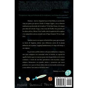 Malabares - desde la Antigüedad hasta la Edad Media: la historia olvidada de lanzar y cachar (Spani...