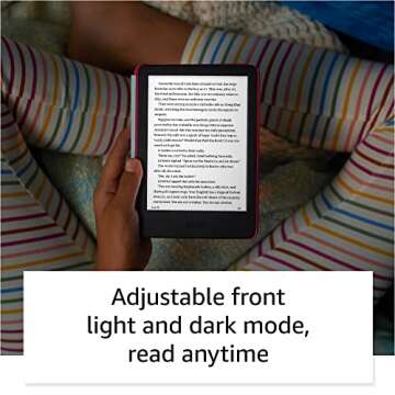 Kindle Kids (2022 release) – If it breaks, we will replace it, includes ad-free books, cover and adjustable light- Ocean Explorer