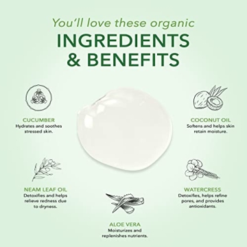 Nourish Organic Moisturizing Face Cleanser for All Skin Types