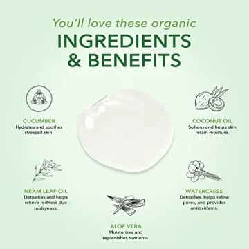 Nourish Organic Moisturizing Face Cleanser for All Skin Types