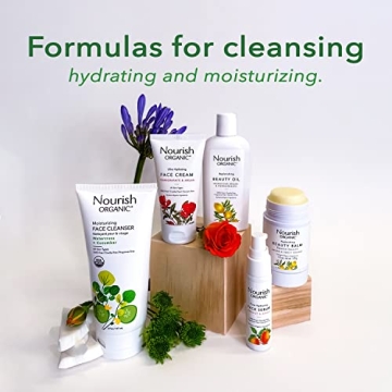 Nourish Organic Moisturizing Face Cleanser for All Skin Types