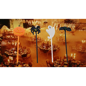 Spooky Halloween Food Topper Picks - 72 Pieces Festive Decoration