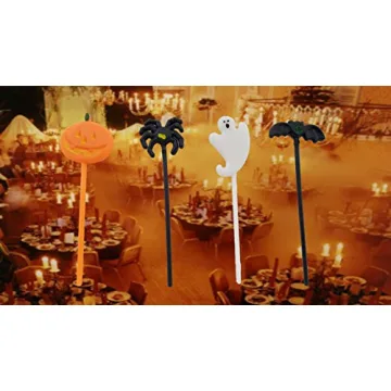 Spooky Halloween Food Topper Picks - 72 Pieces Festive Decoration