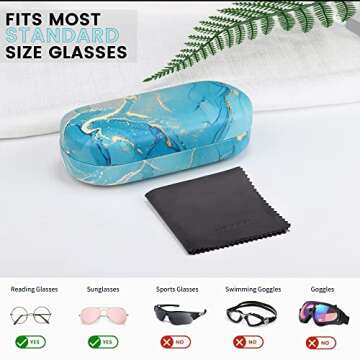 Molshine Hard Shell Sunglasses Case for Men and Women